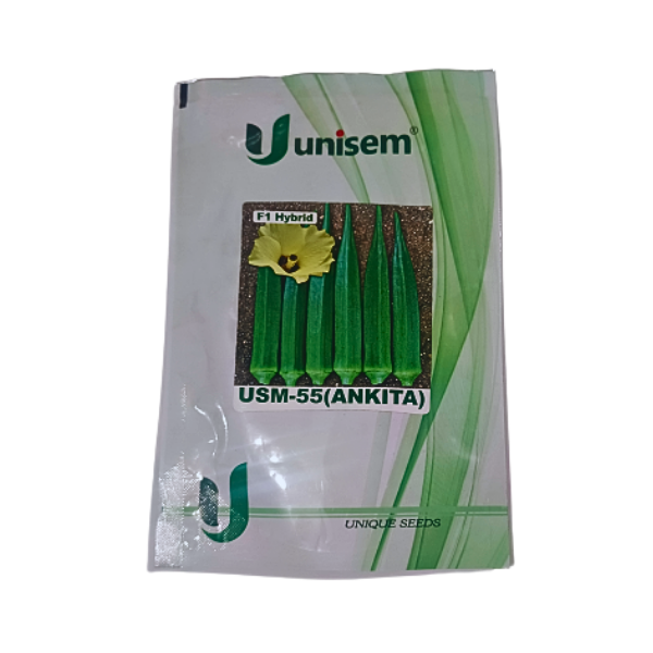 12-1.png Unisem F1 Hybrid USM-55 Ankita Bhindi Vegetable Seeds - Image 1
