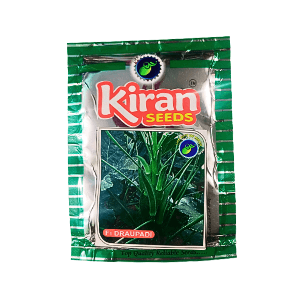 92-1.png Kiran Draupadi F1 Hybrid Okra Bhindi Vegetable Seeds - Image 1